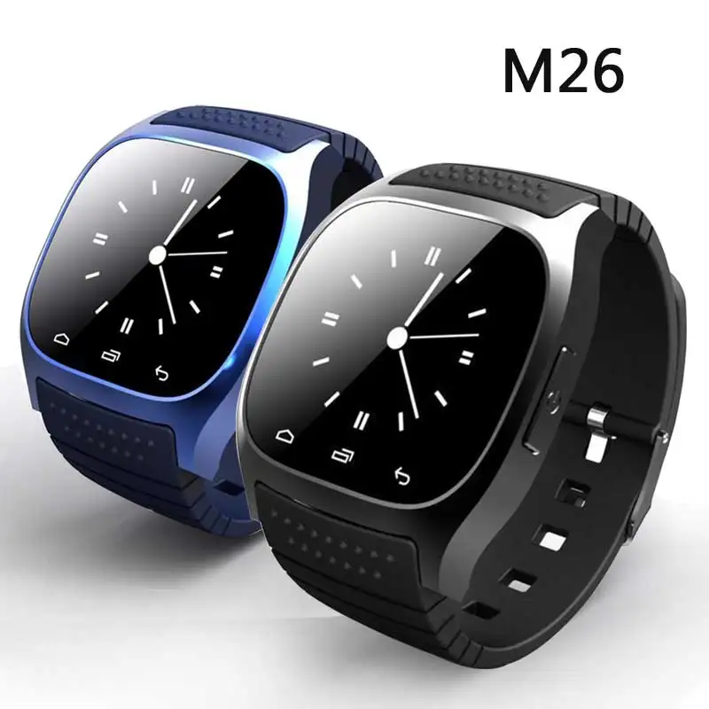 

Bluetooth Smartwatch M26 Wrist Montre Connecter Android Watch With Alitmeter Pedometer Waterproof Wearable Devices Intelligente