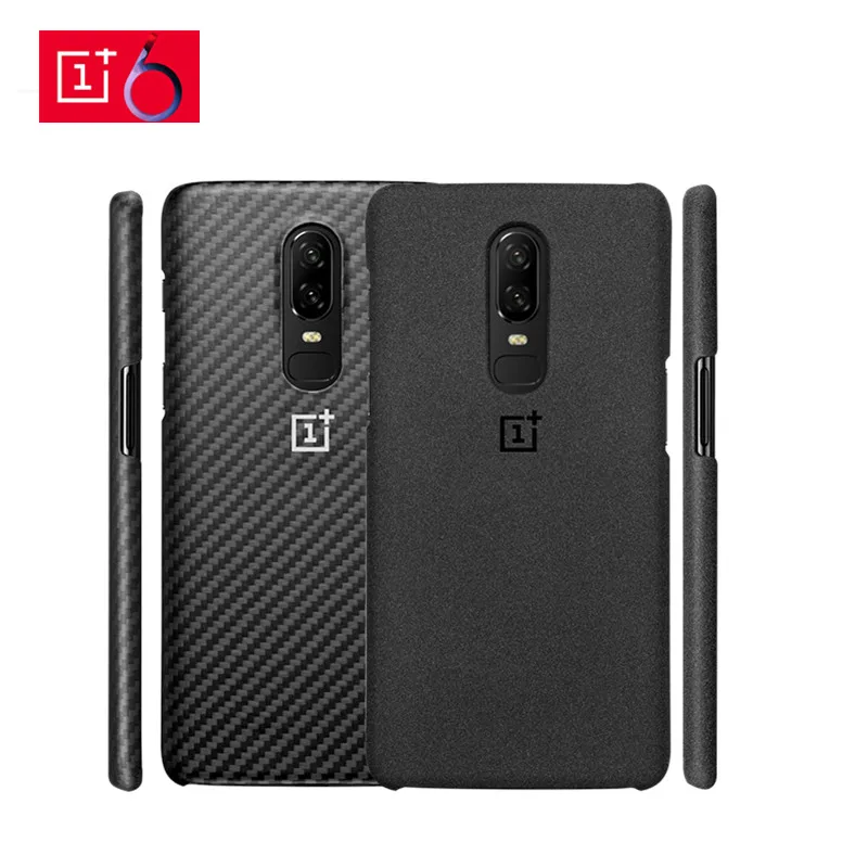 Песчаник Karbon OnePlus 6 защитный чехол настоящий Официальный один плюс 6 кевларовый чехол из углеродного волокна OnePlus6 PC чехол