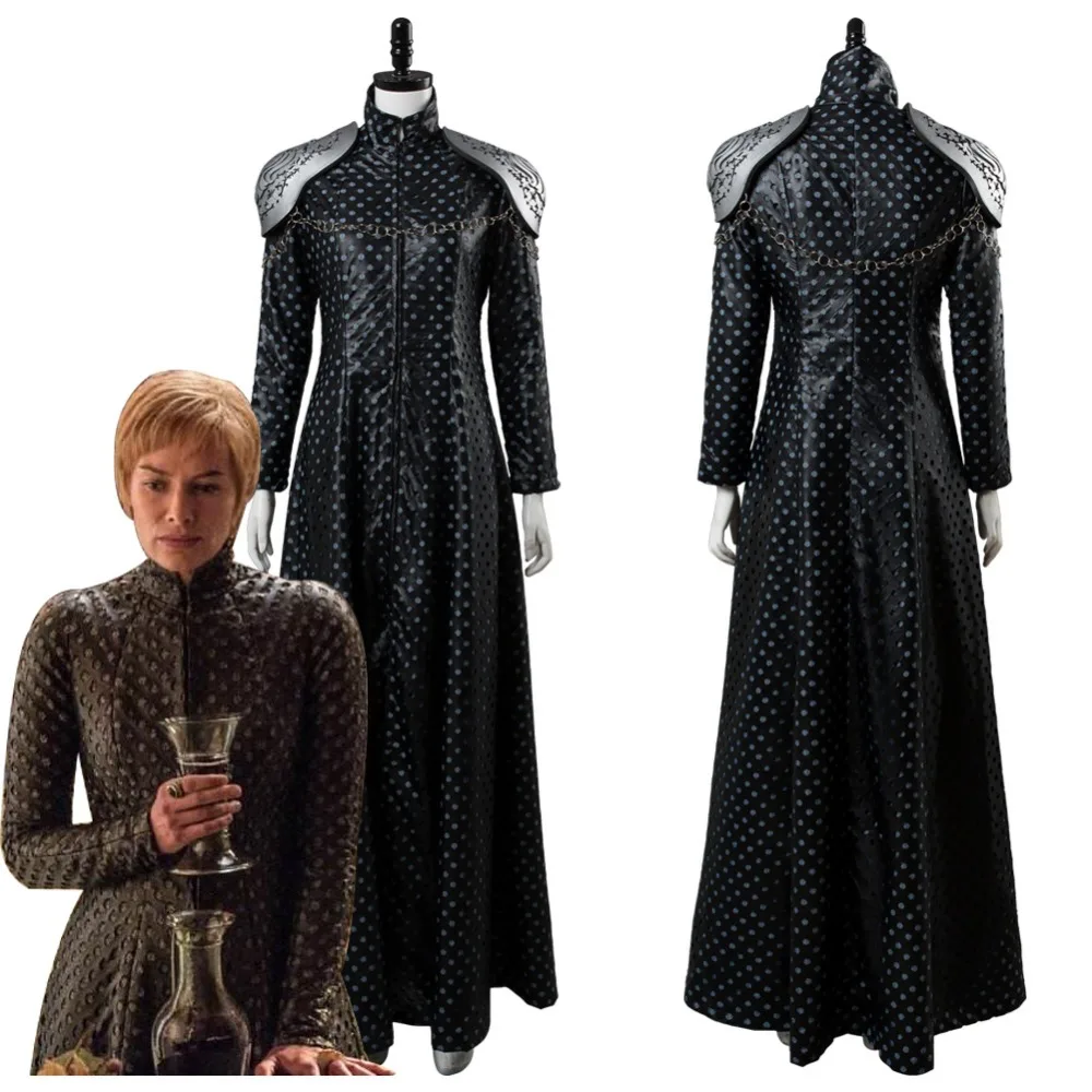 Косплей Игра престолов костюм Cersei Costume костюм платье королева костюм для взрослых женщин на Хеллоуин Карнавал косплей одежда