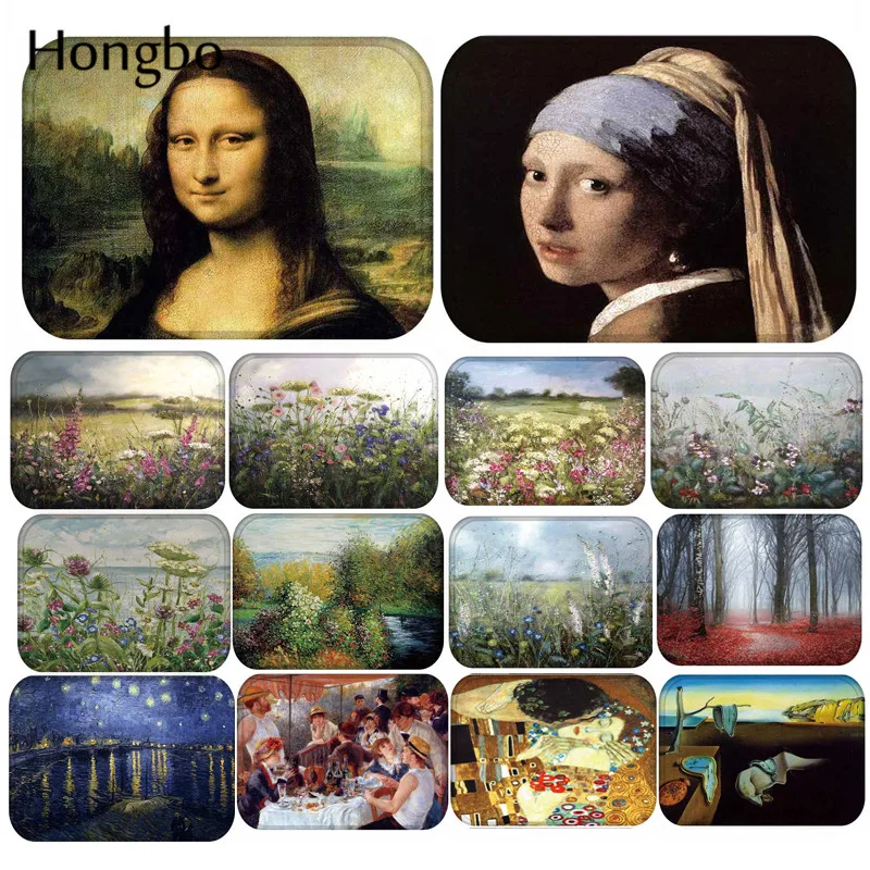 Hongbo Non-slip Oil Painting Doormat Corridor Floor Mat Entrance Front
Door Mats Welcome Rug Carpet Home Indoor Outdoor Decor