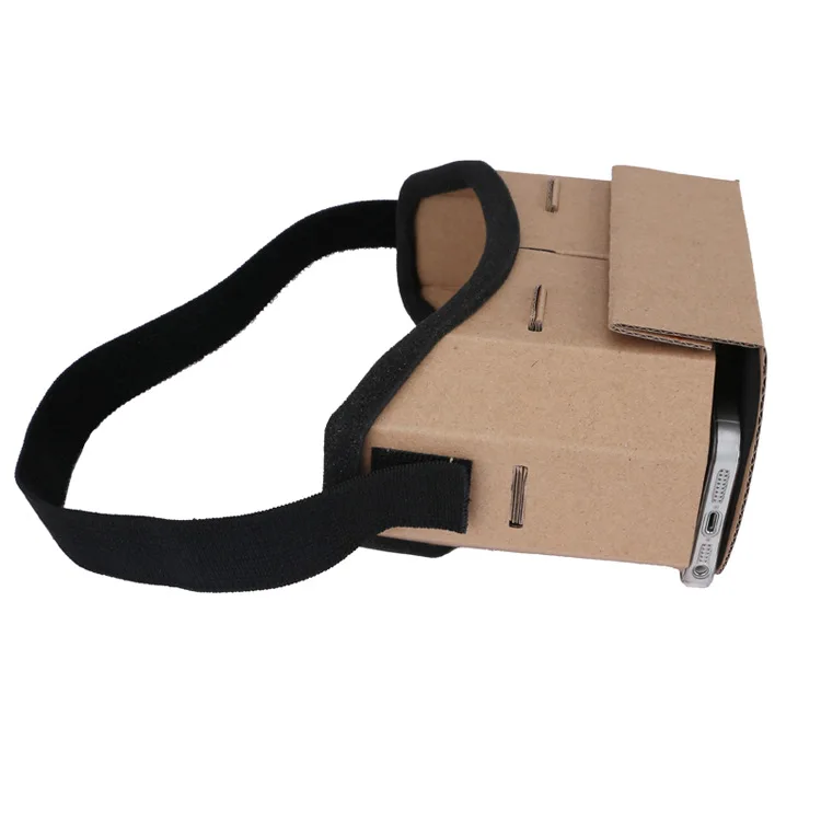 DIY портативный виртуальной реальности очки Google Cardboard 3D очки 42 мм линзы ограниченного видения коробка для смартфонов Iphone X 7 8 VR