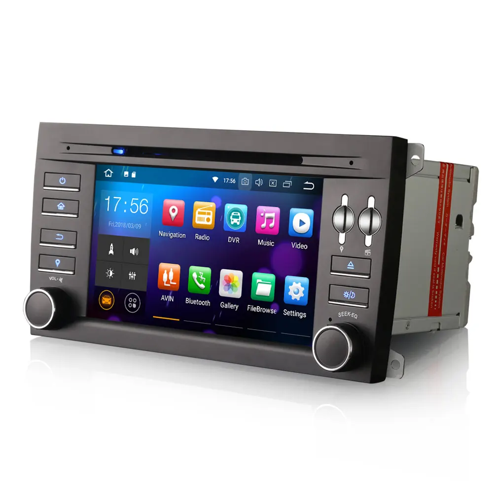 Top 7" Quad-Core Android 9.0 Pie OS Car DVD Multimedia Navigation GPS Radio for Porsche Cayenne 2003-2010 with 3G/4G Dongle Support 2