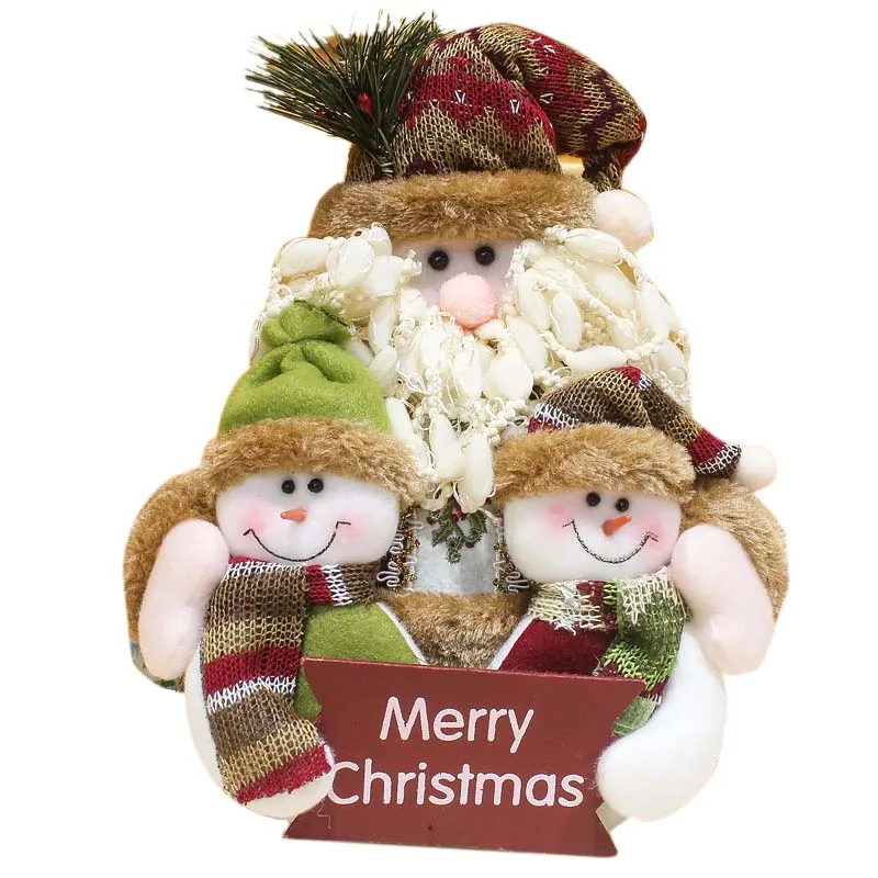 Natal Kain Flanel Pekerjaan Tangan Burung Hantu Santa Keluarga