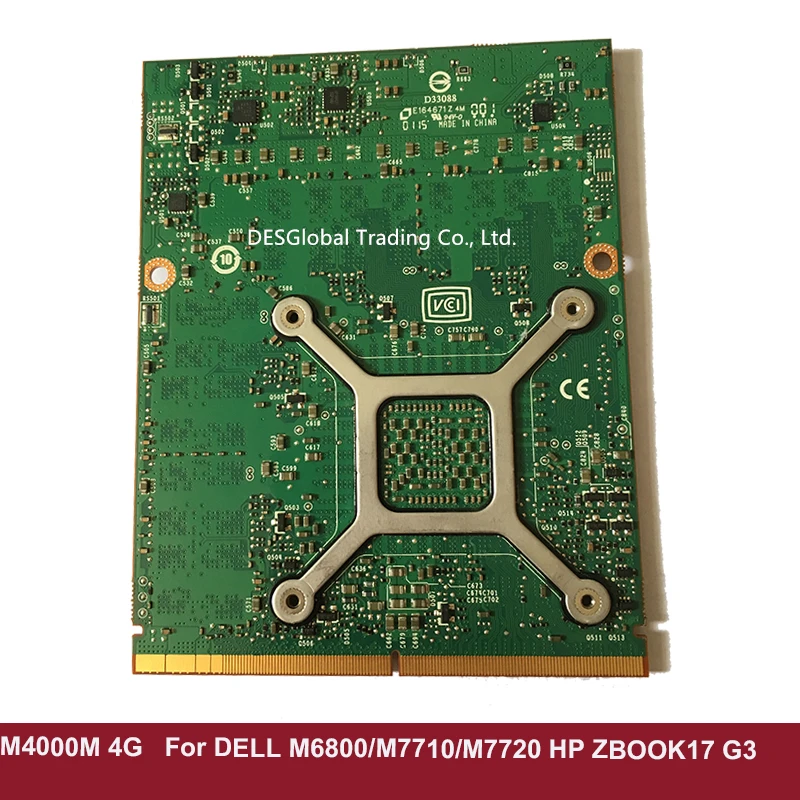 Original BrandNew M4000M M4000 M N16E-Q3-A1 4GB DDR5 Viedo Graphic Card For DELL M6800 M7710 M7720