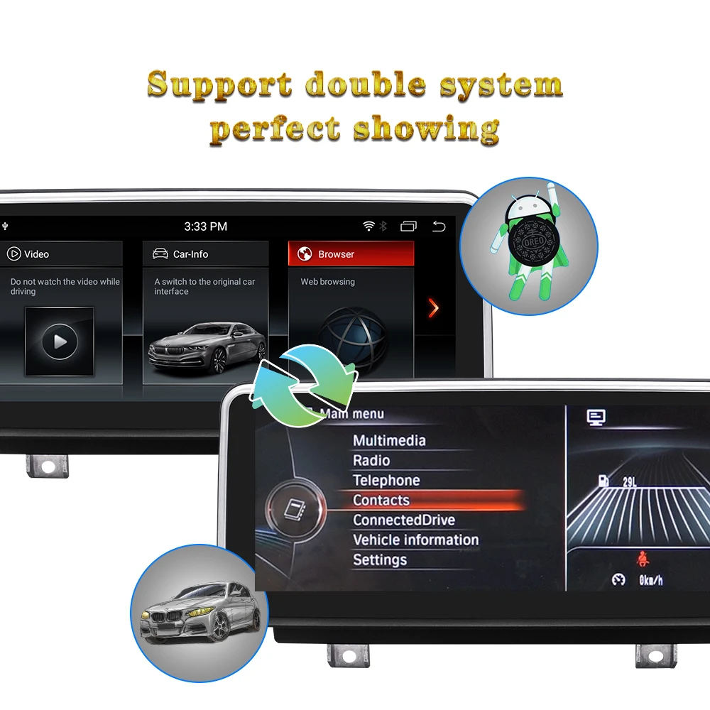 Sale android 8.1 8 core IPS radio gps navigation multimediea For BMW 3 F30 2013-2018 NBT EVO system 10.25 inch auto dvd player 2