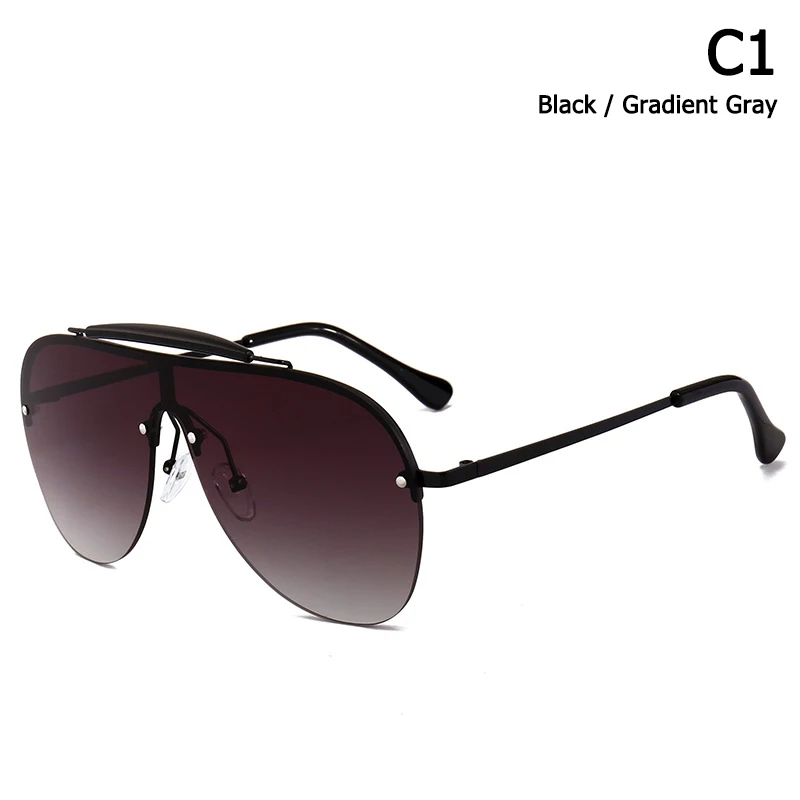 JackJad модные градиентные солнцезащитные очки в авиационном стиле, винтажные брендовые дизайнерские солнцезащитные очки с лучевым капюшоном Oculos De Sol Masculino - Цвет линз: C1