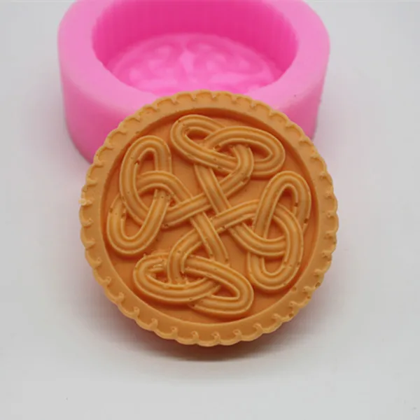

C483 Chinese knot bow soap DIY silicone cake mold jelly pudding mold die