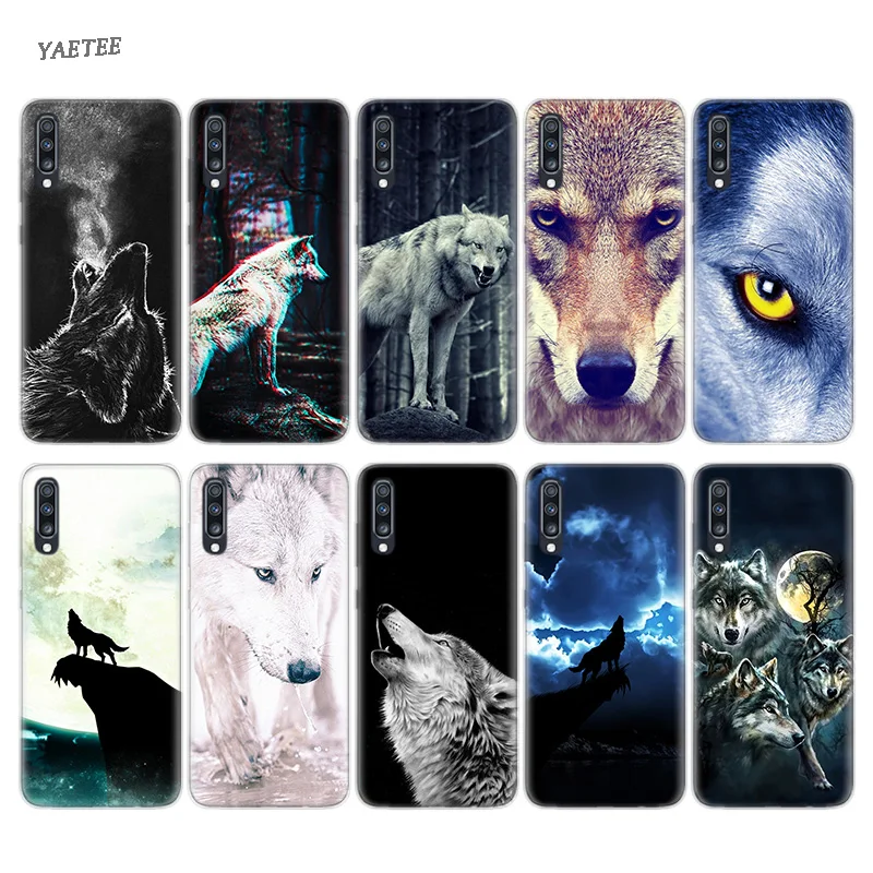 

Fierce Snow Wolf Fitted Back Case For Samsung Galaxy S10 Plus S10E A50 A30 A70 S10Plus A20E M30 M20 M10 A20 A40 A10 Cover Shell