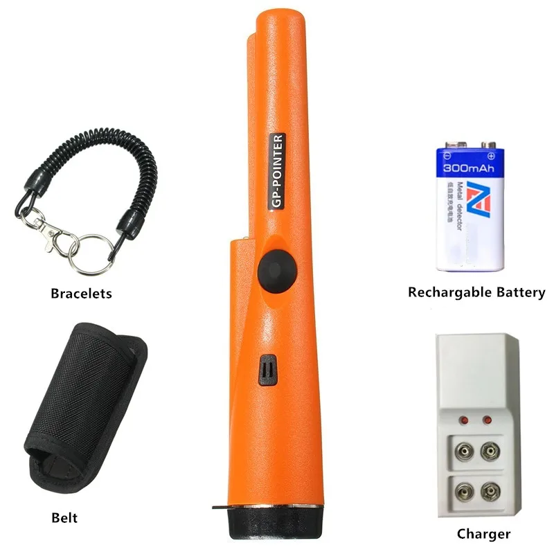 Free Shipping PinPointer ProPointer Handheld GP-Pointer Metal Detector Probe with Rechargeable Battery and Charger | Инструменты