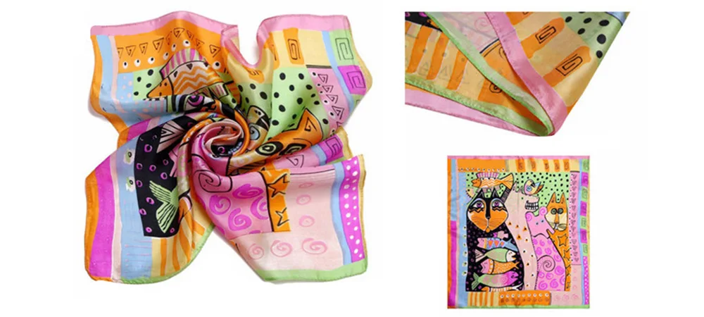 Silk Square Scarf (8)