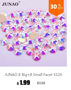 JUNAO 6*16 мм роза Стразы ab Crystal Пришивные акриловые камни прямоугольные хрустальные камни не Вышивание стразами бусинки для скрапбукинга для изготовления "сделай сам"