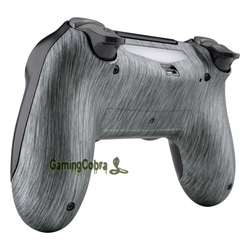 

Brushed Silver Soft Touch Back Housing Shell Repair Part for PS4 Slim Pro Controller JDM-040 JDM-050 JDM-055 - SP4BS02