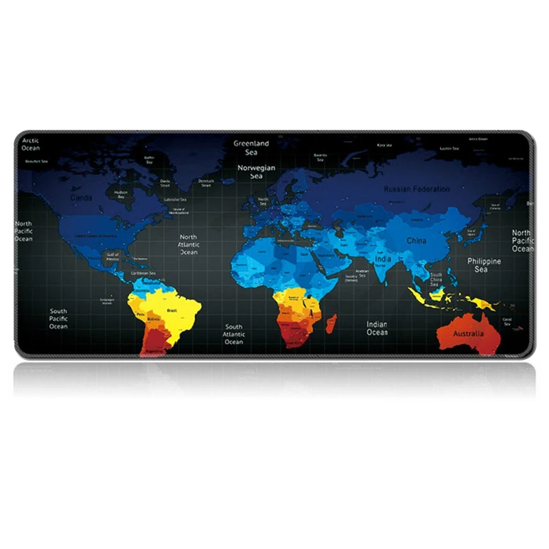 Сделайте дауэр очень большой коврик для мыши карта мира игровой коврик для мыши натуральный резиновый игровой стол коврик для мыши с коврик мыши с фиксируемым краем