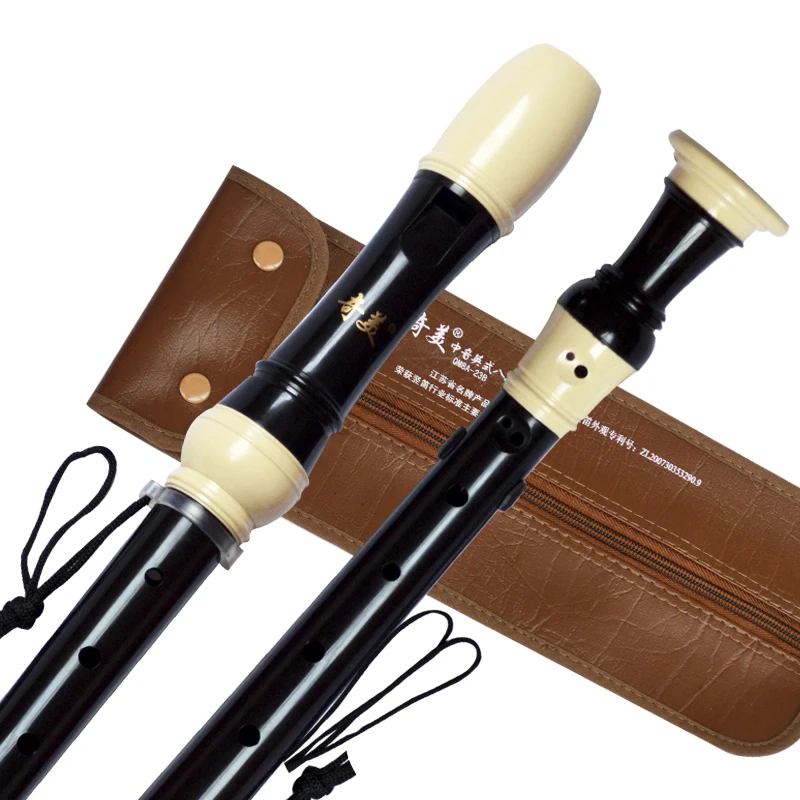 QIMEI Alto Recorder Flutes F Key 8 Holes Baroque Clarinet Flute Musical Instrument Flauta Profissional Chinese Vertical Flutes afbeelding