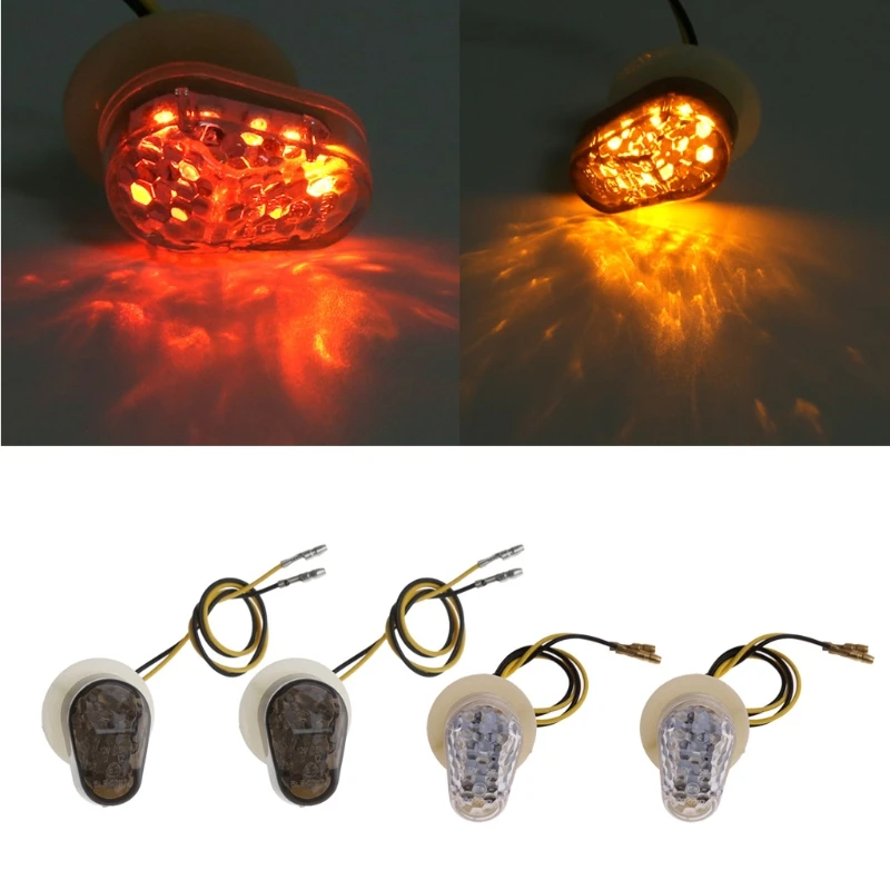 

YAM Motorcycle 12V Flush LED Turn Signal Light for Yamaha YZF R1 R6 R6 SFZ1S FAZER