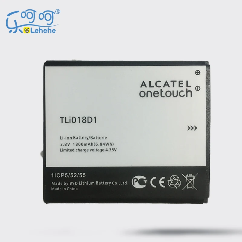 2 X батарея lehehe для Alcatel OneTouch pop 3(5) 5051A 5015D TLi018D1 3,8 V 1800mAh аккумулятор подарки