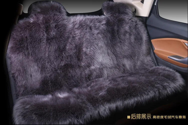 Natural Fur Sheepskin Car Seat Covers, Universal Wool Car Seat Cushion,Winter Warm Car Front Seat Cover SWSC02