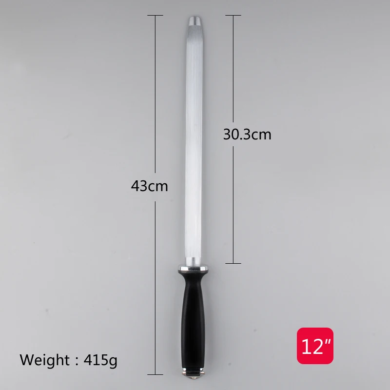 

1Pcs Knife Sharpening Rod Carbon Steel Sharpener For Chefs Plastic Handle Kitchen Knives Sharpening Tools High Quality