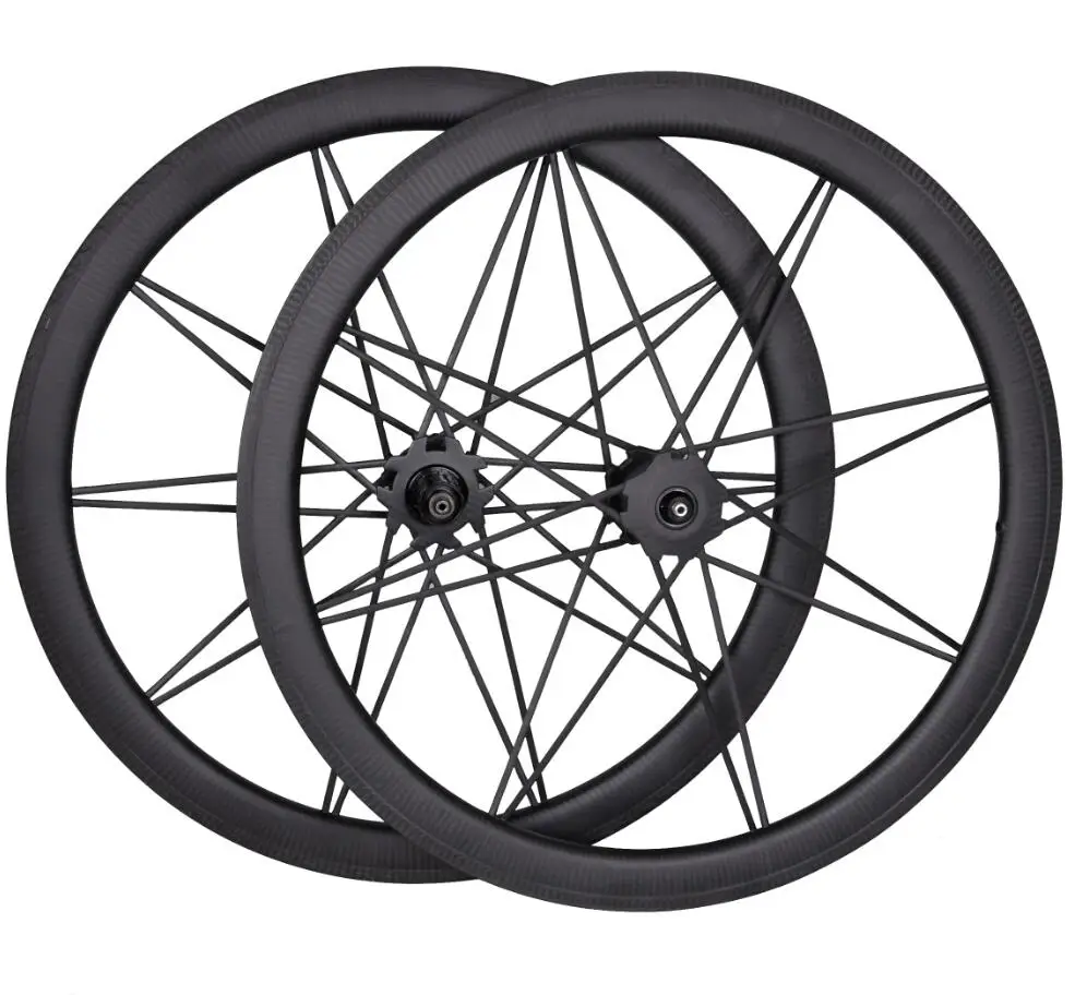 SunRise Bike 38/25mm Carbon Fixed Gear Bike Wheelset 700C
