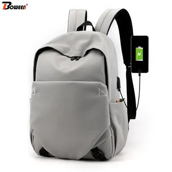 

Large Usb Charging Backpack Men Laptop High Quality Black Nylon Bagpack Women Student College Backpack School Bag Teenage Big