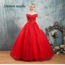 Vermelho 2019 Quinceanera Prom Vestidos de Festa Fora Do Ombro Frisado Apliques vestido de Baile Vestidos De Vestidos de 15 Años Doce 16 328