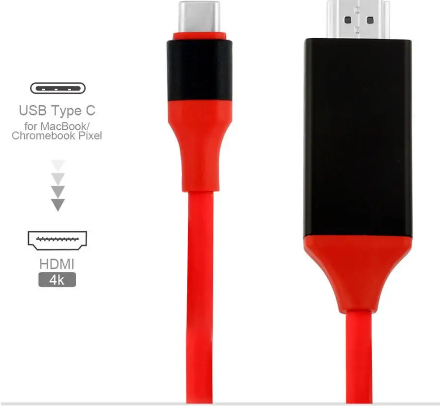 USB-C USB 3.1 Тип-C Male к HDTV HDMI Мужской кабель 4 К Кабель-адаптер для Samsung galaxy S8/S8+ oct17