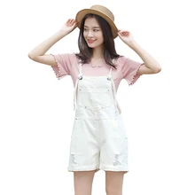 Летние новые женские модные свободные тонкие джинсовые широкие шорты с дырками