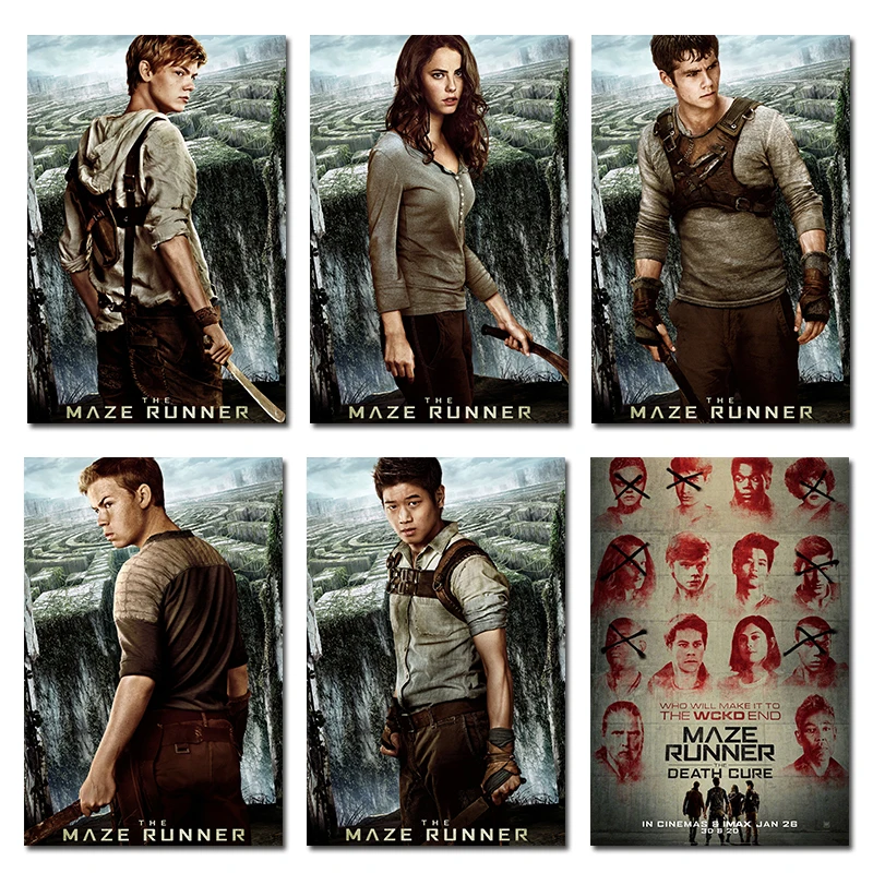 

Art Silk Or Canvas Print The Maze Runner Movie Poster 13x20 32x48 inch For Room Decor Decoration-001