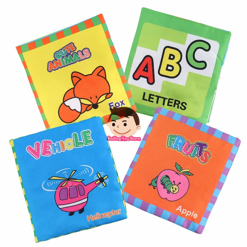 

Baby Cloth Book Fabric Book for Kids Early Educational Toys for Children English Story as Gifts