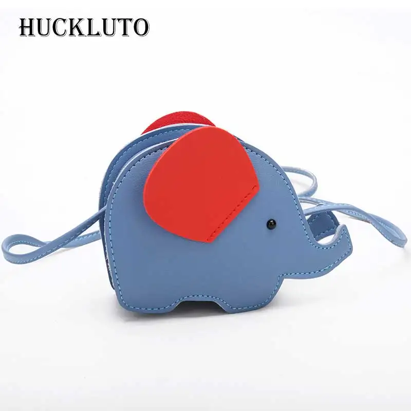HuckLuto новинка 2019 акция корейская модная мини сумка на плечо с милым слоном кожаная