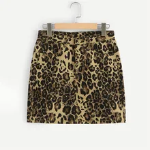 Новая женская юбка с леопардовым принтом, юбка с высокой талией, Сексуальная мини-юбка-карандаш, подходит для женщин, Faldas Jupe Femme# Zer