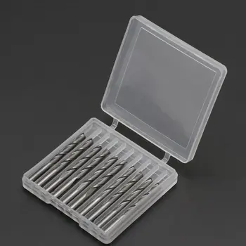 

10pcs 3.175mm Flat End Milling Spiral 2 Flutes CNC Engraving Bit Drill Bit Woodworking Drilling Rotary Tools