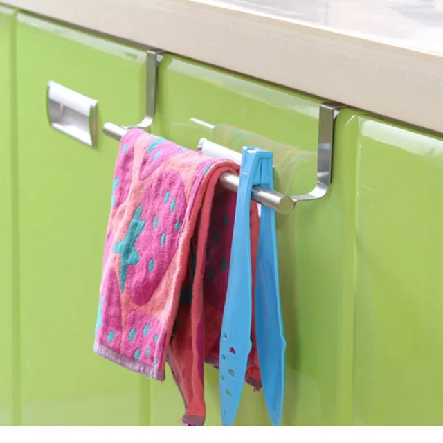Special Price Stainless Steel Towel Bar Holder Over the Kitchen Cabinet Cupboard Door Hanging Rack Storage Holders Accessories Special Price Stainless Steel Towel Bar Holder Over the Kitchen Cabinet Cupboard Door Hanging Rack Storage Holders Accessories