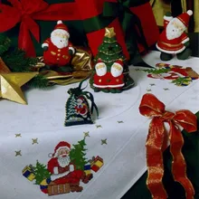 Высокое качество Прекрасный Счетный набор вышивки крестом столовые приборы скатерть Отец Рождество Санта Клаус