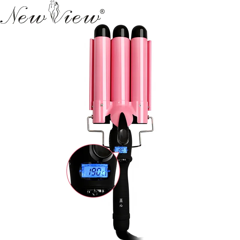 NewView Digital Hair Curling Iron LCD Hair Curler Ceramic Styler Professional Triple Barrel Styling Tools NewView Digital Hair Curling Iron LCD Hair Curler Ceramic Styler Professional Triple Barrel Styling Tools