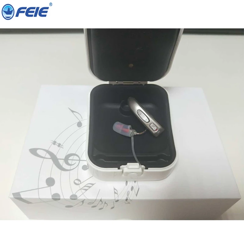 Новые инновации 2 канала USB Перезаряжаемый мини слуховой аппарат RIC BTE усилитель звука слуховой аппарат с цифровыми наушниками MY-33