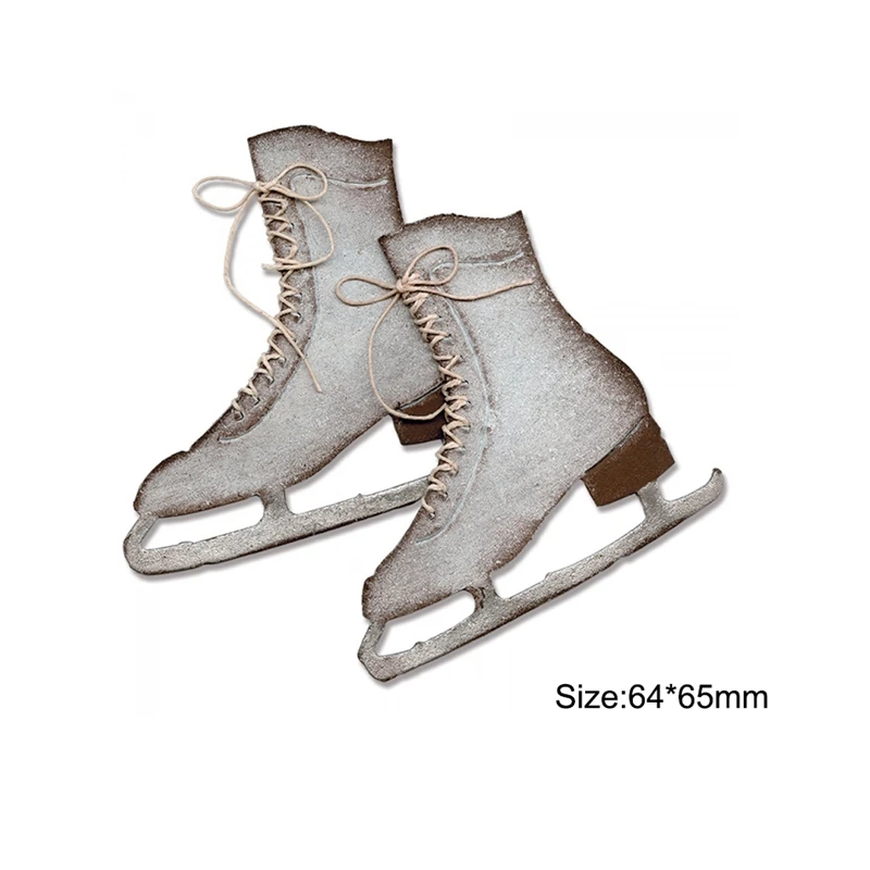 

Ice Skates Shoes Boots Metal Cutting Dies Stencil for Scrapbooking Photo Album Embossing Paper Cards Making Decorative Crafts