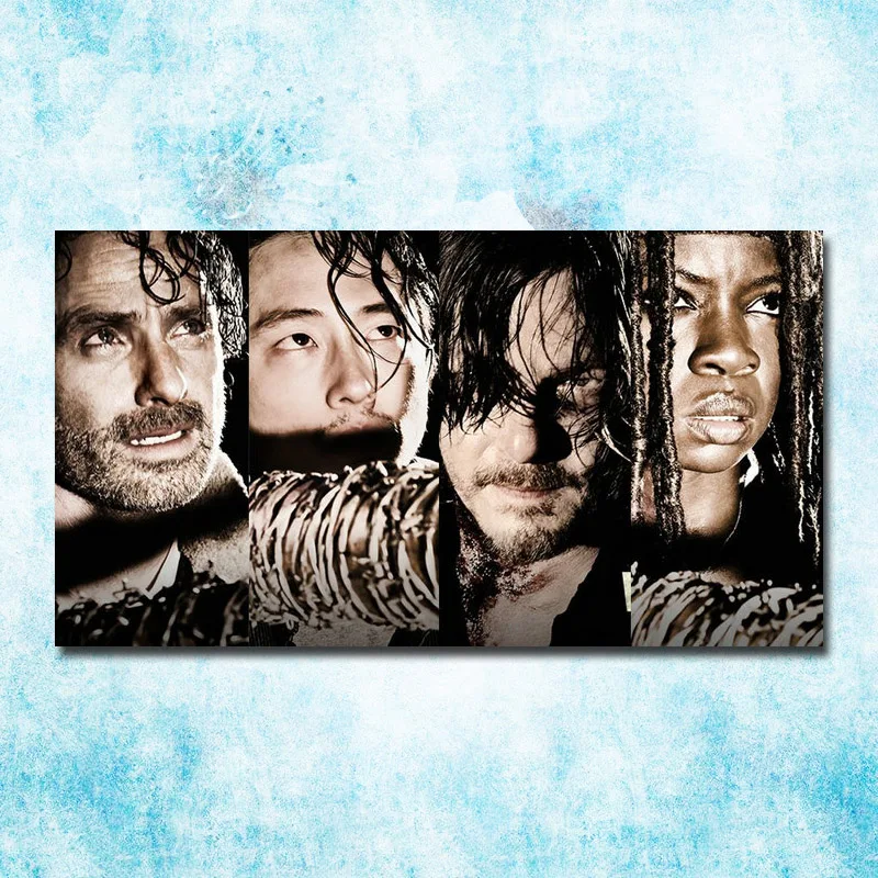 

The Walking Dead Season 1 to 7 Art Silk Canvas Poster Print 13x24 inch Picture Wall Decoration (more)-14