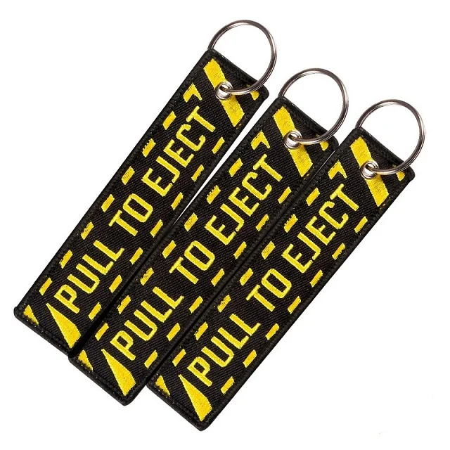 3Pcs/lot Remove Before Flight Keychains For Aviation Gifts Embroidery Customize Keychains Keyring key Holder Cars Sleutelhanger Style2