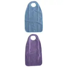 2Pcs Large Waterproof Washable Adult Terry Cloth Mealtime Bib Apron Clothing Protector for Elder Disability Patients 18»x34»