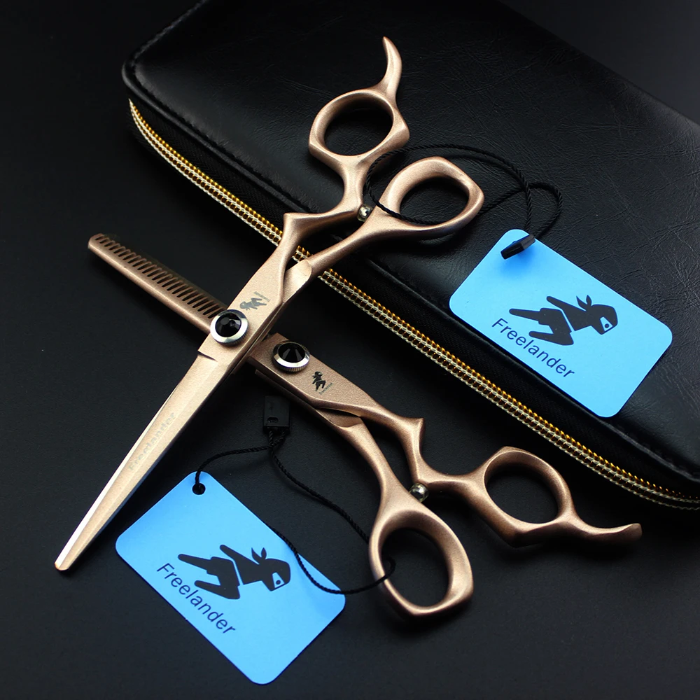 6 дюймов freelander живопись истончение ножницы для стрижки волос Ножи Форма острое лезвие Профессиональный парикмахерских ножниц Парикмахерская инструмент