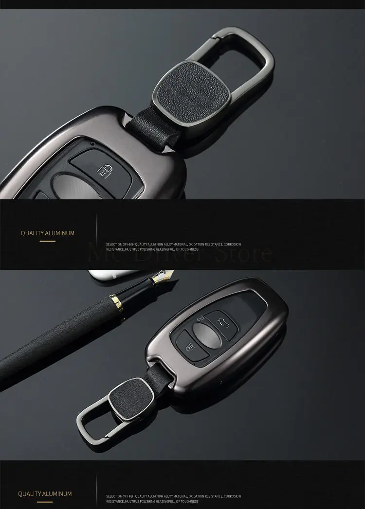 Автомобильный Чехол Smart Key для Subaru Legacy Impreza Forester XV Trezia BRZ WRX Levorg Outback, металлический чехол, аксессуары из сплава