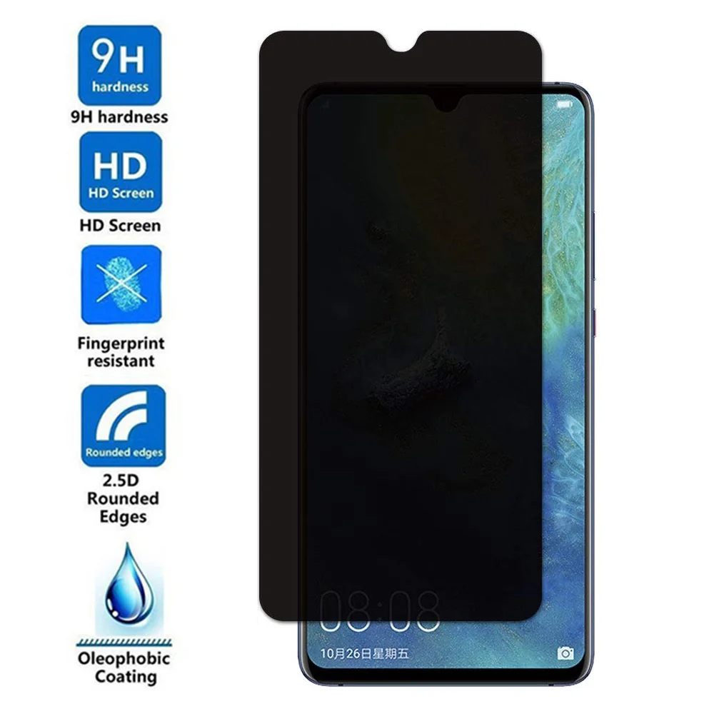2.5D Закаленное стекло для Huawei Mate 20 X антишпионская Защитная пленка 20X защита