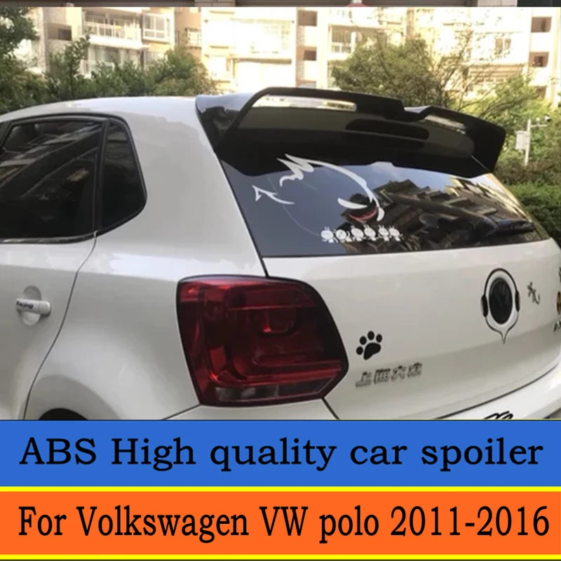 

new design Wind blade spoiler 2011 to 2016 year for Volkswagen polo double Folder door modes ABS primer wings spoiler