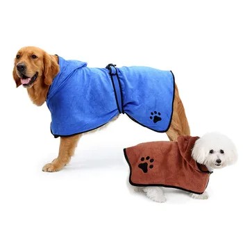 

Absorbent Quick Dry Pet Dog Bath Towel Bathrobe Cat Drying Towel Microfiber Warm Dog Clothes Paw Grooming Dog Supplies
