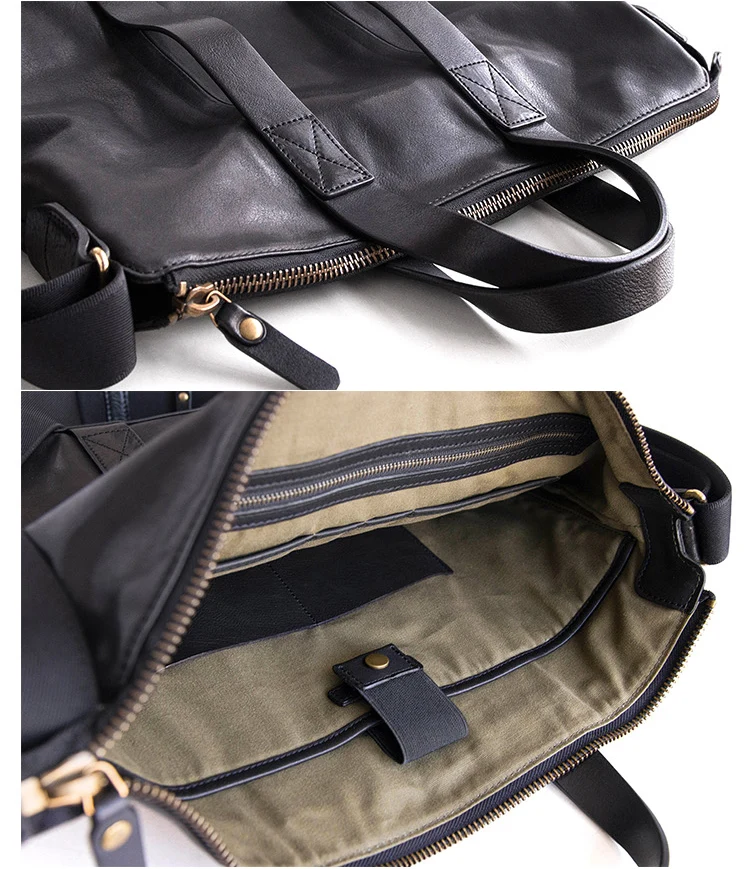 AETOO мужской деловой портативный портфель из воловьей кожи, кожаный портфель через плечо