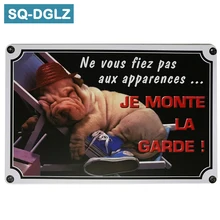 [SQ-DGLZ] JE MONTE LA GARDE металлическая вывеска винтажные металлические тарелки кафе-бар клуб домашний декор стен оловянные знаки ретро-плакат
