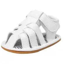 Летние сандалии для новорожденных; сандалии для маленьких мальчиков; Повседневная обувь; кроссовки с нескользящей мягкой подошвой; модные удобные сандалии для девочек
