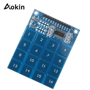 

TTP229 16 Way XD-62B Capactive Touch Switch Digital Sensor IC Module Board Plate 49.3mm*64.5mm For Arduino diy kit
