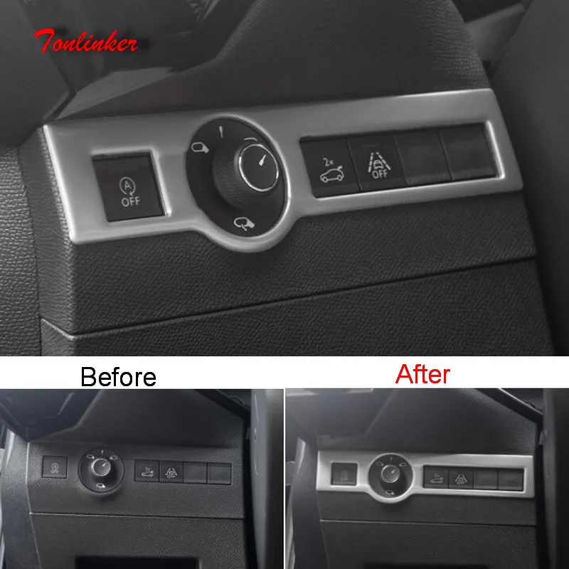 

Tonlinker 1 PCS Exterior mirror adjustment Cover sticker for CITROEN DEESSE DS7 2018 Car Styling Stainless steel Cover Stickers
